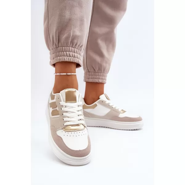  Adidași de damă BOTO REGINES 30370 ALB/AURIU 