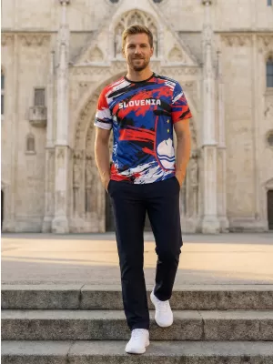 Tricou premium pentru bărbați ALTISPORT VOJ/ALM036SI/TR01 DUNGI