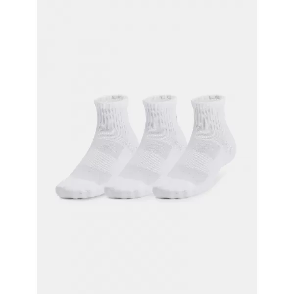  Șosete UNDER ARMOUR UNISEX UA TC QTR (3 PÁRY) 1386372-100 ALB 