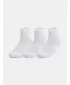 Șosete UNDER ARMOUR UNISEX UA TC QTR (3 PÁRY) 1386372-100 ALB