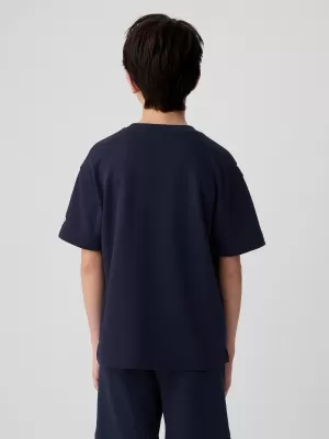 Tricou pentru copii GAP LOGO CREW TOP 432540-02 UNIFORMA MARINEI