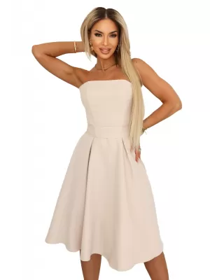 Rochie NUMOCO 641-4 BEJ DESCHIS