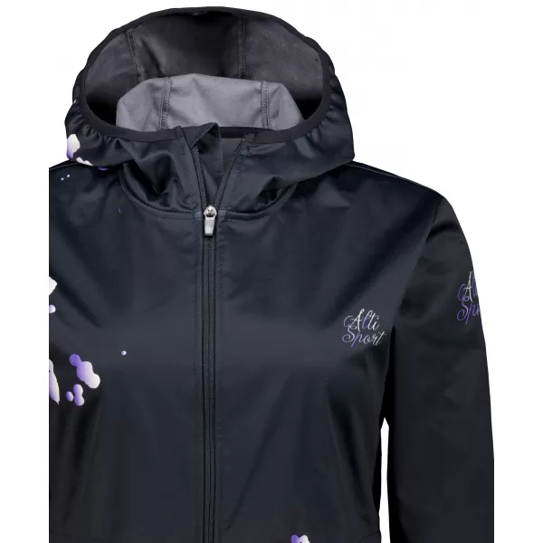  Jachetă softshell premium pentru femei ALTISPORT VOJ/ALW077JACK01 NEGRU/VIOLET 