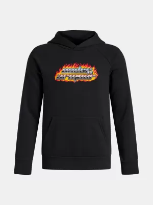 Hanorac pentru băiat UNDER ARMOUR UA RIVAL FLC FLAMIN WDMRK HD 6003781-001 NEGRU
