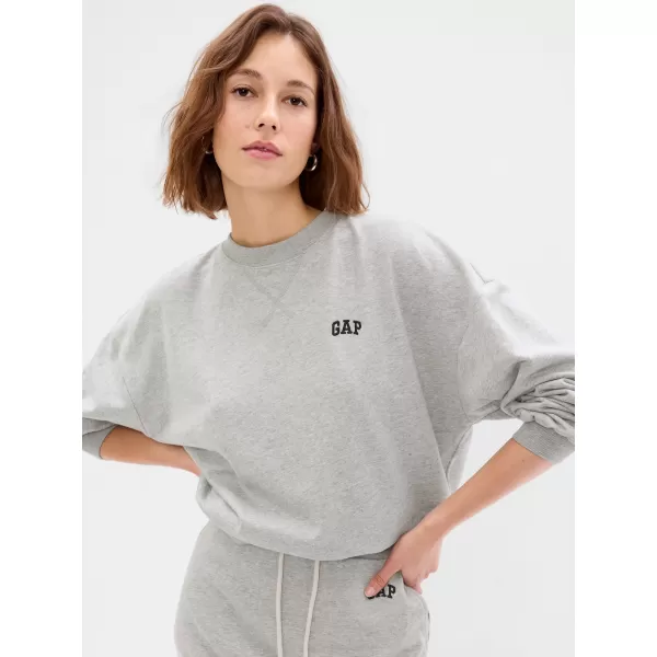  Hanorac de dama GAP LOGO VOLUME SLEEVE SWEATSHIRT 476351-02 GRI DESCHIS DESCHIS 