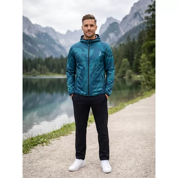  Jachetă softshell premium pentru bărbați ALTISPORT VOJ/ALM072JACK01 KEROSENUL 