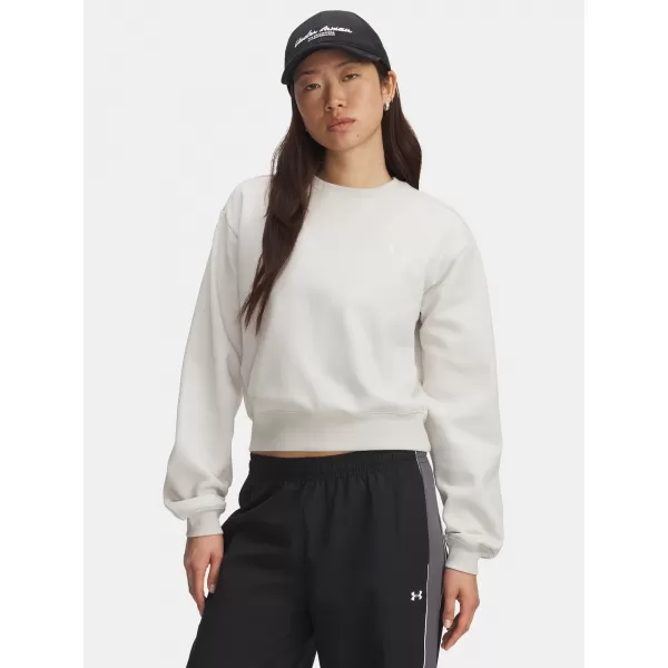  Hanorac de dama UNDER ARMOUR UA ICON VIDA FLC CREW ALB 