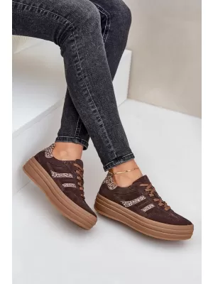 Pantofi de dama ZAZOO N1176 MARO/BEJ