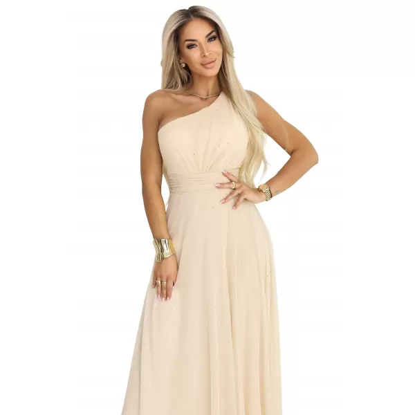  Rochie NUMOCO 656-2 BEJ ȘAMPANIE 