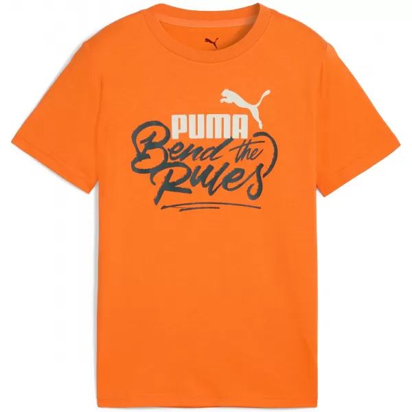  Tricou pentru copii PUMA MID90S GRAPHIC TEE III 688472-26 STRĂLUCIRE PORTOCALIE 