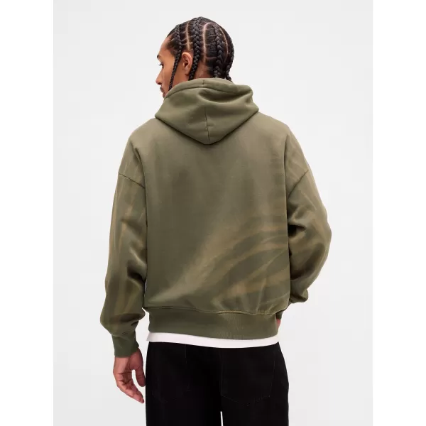  Hanorac pentru bărbați GAP CORP LOGO HOODIE PULLOVER 851641-00 MUŞCHI NEGRU 