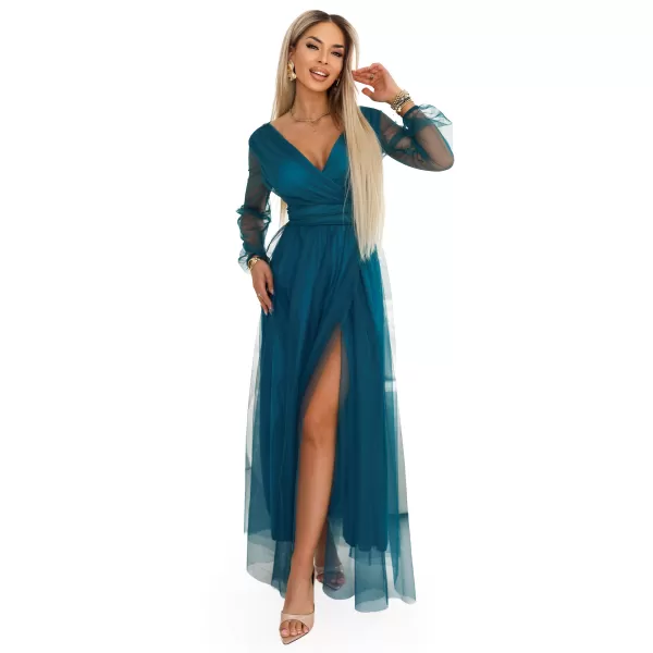  Rochie NUMOCO 664-2 VERDE STICLA 