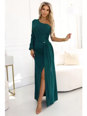Rochie NUMOCO 658-2 VERDE STICLA