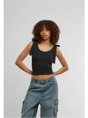 Tricou de damă URBAN CLASSICS TB7520A NEGRU/ALB