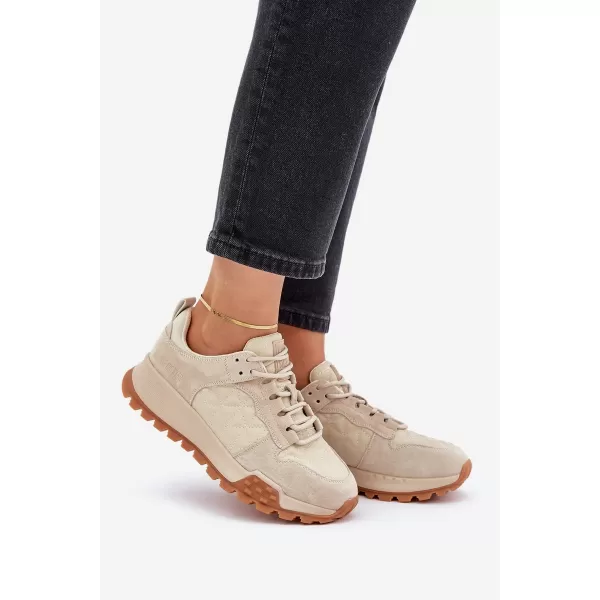  Adidasi de dama BIG STAR OO274A315 BEJ Pantofi Big Star 