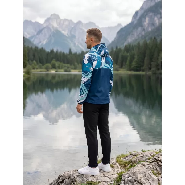  Jachetă softshell premium pentru bărbați ALTISPORT VOJ/ALM039JACK01 ALBASTRU MARIN 