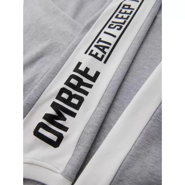  Hanorac pentru bărbați OMBRE OM-SSNZ-0200 MELANGE GRI 
