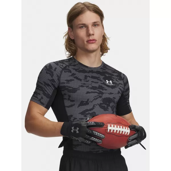  Tricou pentru bărbați UNDER ARMOUR HG PRINTED SS 6009657-001 NEGRU 