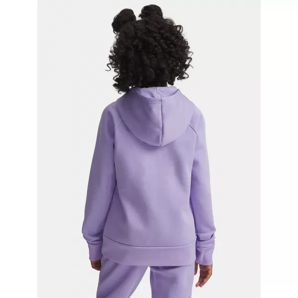  Hanorac pentru fete UNDER ARMOUR UA RIVAL FLC SHIMMER HDY 6004118-538 VIOLET 