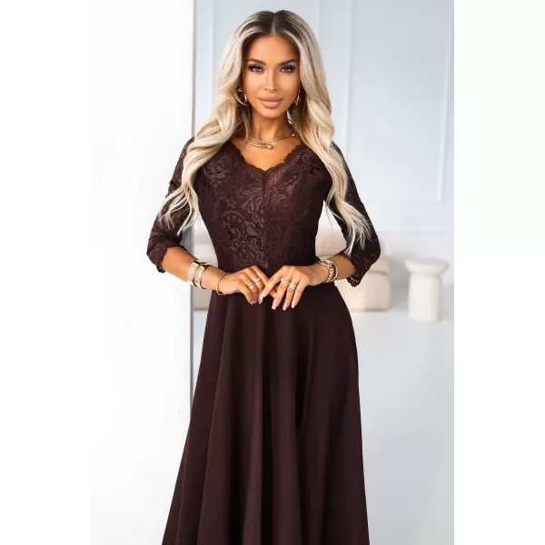  Rochie NUMOCO 309-14 CIOCOLATĂ 