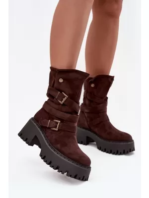Pantofi de dama cu toc BOTO NERELISA 40379 MARO