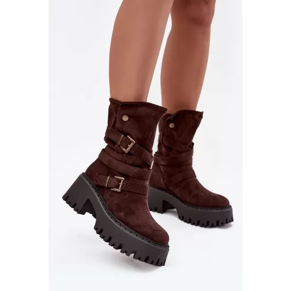  Pantofi de dama cu toc BOTO NERELISA 40379 MARO 