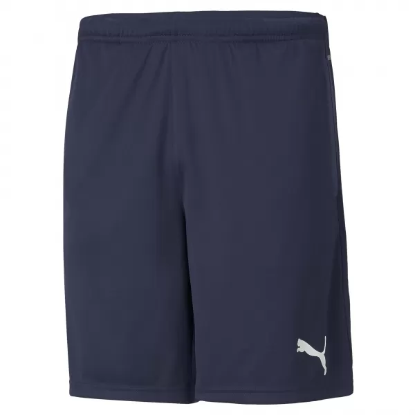 Pantaloni scurți pentru bărbați PUMA TEAMRISE TRAINING SHORTS 657336_06 PEACOAT/ PEACOAT/PUMA ALB 