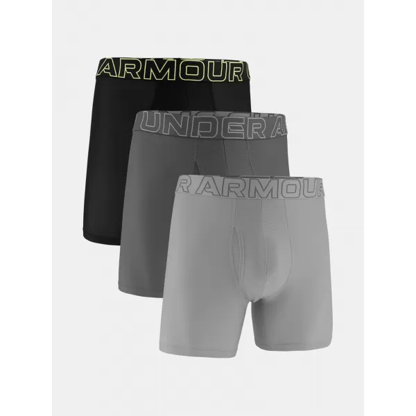  Boxeri pentru bărbați UNDER ARMOUR UA PERFORMANCE TECH MESH - SOLID 6IN - 1383884-069 TITAN 