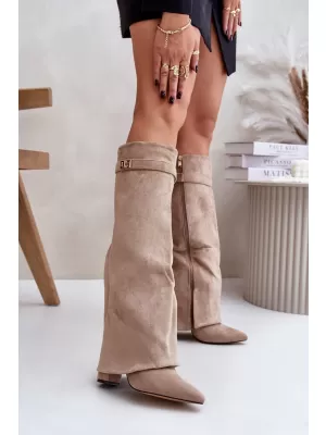Cizme de dama BOTO BRALISE 34434 KAKI