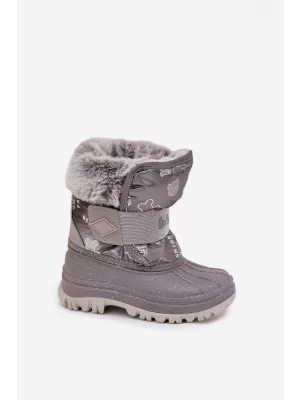 Pantofi de iarna pentru copii LEE COOPER LCJ-25-10-3788 GRI