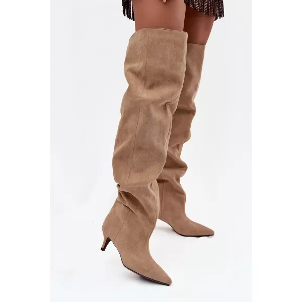  Cizme de dama BOTO YSOLIENNE 39874 KAKI 