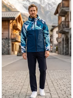 Jachetă softshell premium pentru bărbați ALTISPORT VOJ/ALM039JACK01 ALBASTRU MARIN