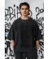 Tricou supradimensionat pentru bărbați NEBBIA x Sexsdreams 809 NEGRU
