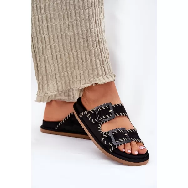  Papuci de damă BOTO VISLEY 37423 NEGRU 