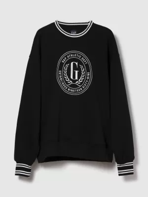 Hanorac de dama GAP LOGO SWEATSHIRT 817101-00 NEGRU ADEVĂRAT