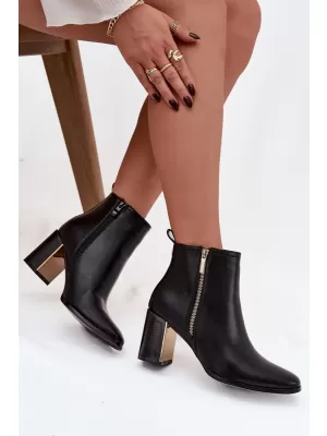 Pantofi de dama cu toc BOTO CAMILYN 40569 NEGRU