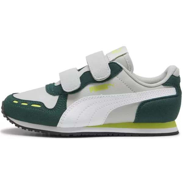  Pantofi pentru copii PUMA CABANA RACER SL 20 V PS 383730-19 GRI DESCHIS/ALB/MIRT ÎNCHIS 