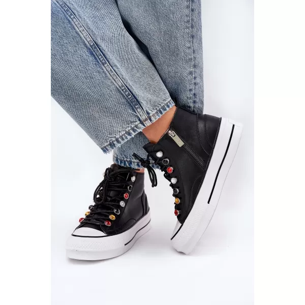  Pantofi de dama GOE RR2N4101 NEGRU 