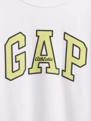 Tricou pentru copii GAP HEAVY WEIGHT LOGO TEE 780335-02 ALB OPTIC