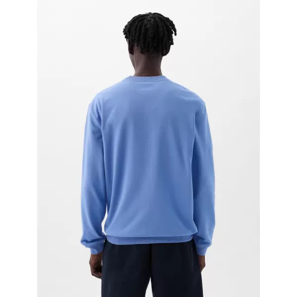  Hanorac pentru bărbați GAP LOGO CREWNECK SWEATSHIRT 829103-07 ALBASTRU CABANA 