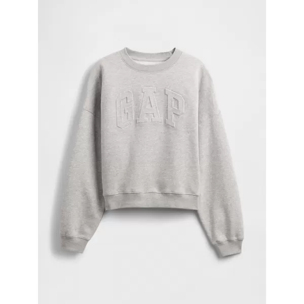  Hanorac de dama GAP LOGO SWEATSHIRT 799272-02 GRI DESCHIS DESCHIS 