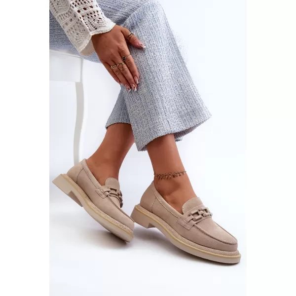  Mocasini de dama S.BARSKI HX52-222 BEJ 