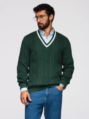 Pulover pentru bărbați OMBRE OM-SWSW-0151 VERDE
