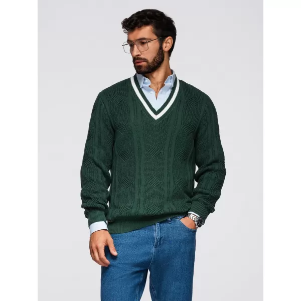  Pulover pentru bărbați OMBRE OM-SWSW-0151 VERDE 