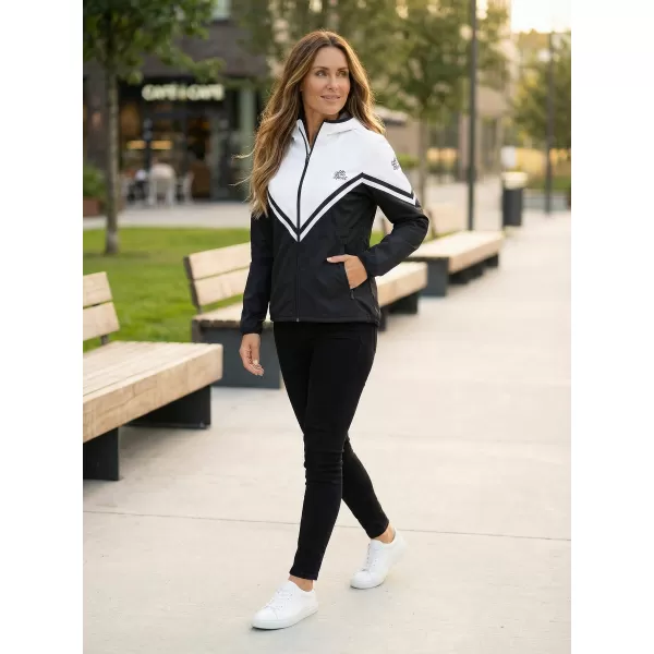  Jachetă softshell premium pentru femei ALTISPORT VOJ/ALW101JACK01 ALB-NEGRU 