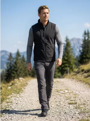 Vestă softshell pentru bărbați ALTISPORT NoPrint NP/ALM865 NEGRU