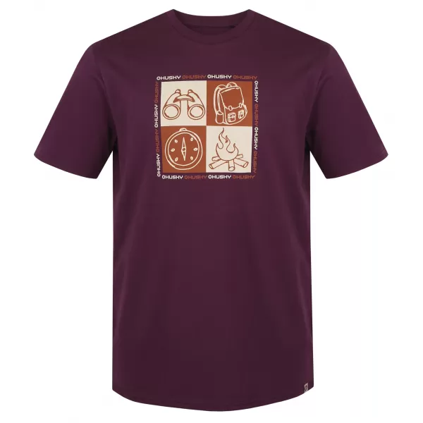  Tricou pentru bărbați HUSKY TEE SQUARE M VIOLET 