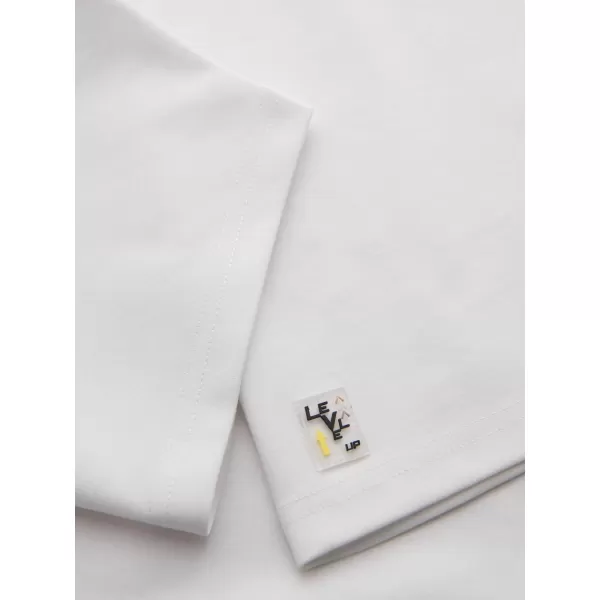  Tricou pentru bărbați OMBRE OM-TSCT-0240 APROAPE ALB 