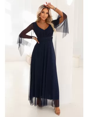 Rochie NUMOCO 655-3 ALBASTRU ÎNCHIS