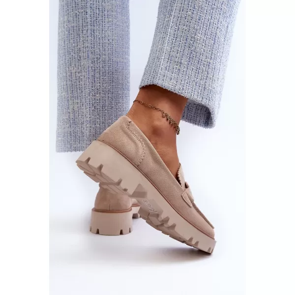  Mocasini de dama D&A TW117 BEJ 